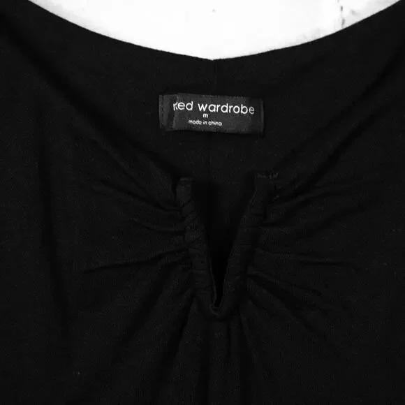 Naked Wardrobe Black NW Long Sleeve Square Neck Full Length Jumpsuit Catsuit M